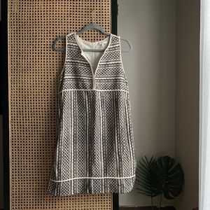 MADEWELL Tidal Wave Embroidered Shift Dress | S